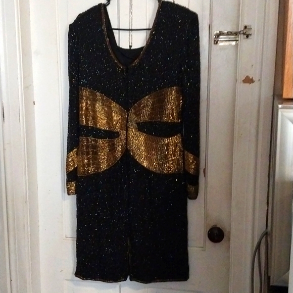 Essence by Mai, beaded cocktail dress. - Picture 2 of 5